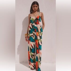 Runaway the Label multi print tropical cami top and wide leg bottoms. Worn once